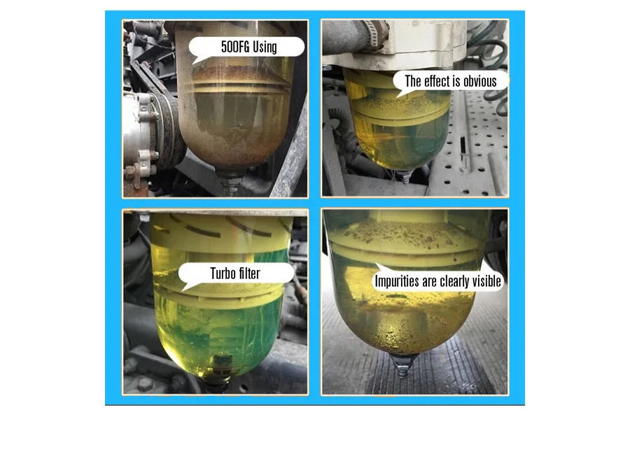 500FG Assembly With 12V/24V Heating Wire Fuel Filter Marine Boat Trucks 90GPH Boat Engine Fuel Water Separator