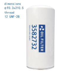 Oil Filter 3582732 For volvo Construction Machinery Truck Passenger Car