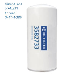 Oil Filter 3582733 For volvo Construction Machinery Truck Passenger Car