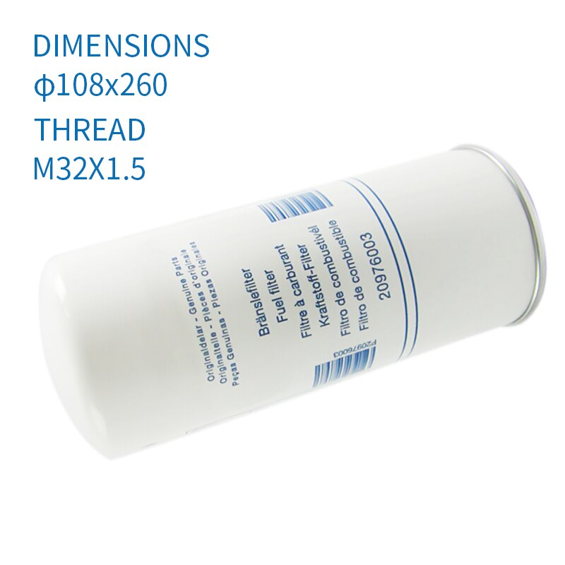 Spare Parts for Volvo Trucks VOE 22480372 20976003 23044511 Fuel Filter