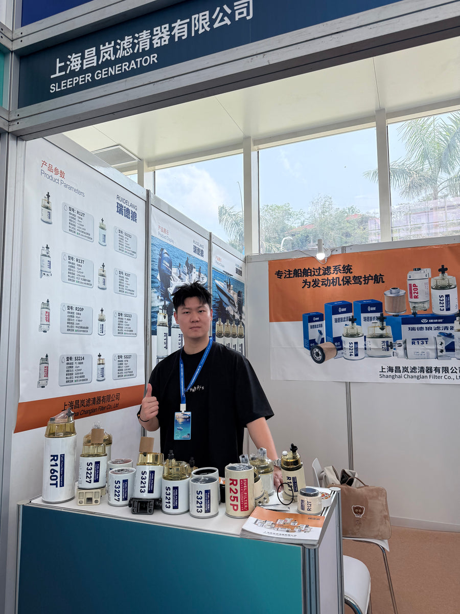 MPEAK automotive filter products at exhibition
